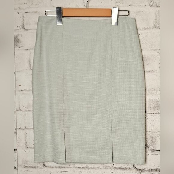 Y2K Le Chateau Blue & White Tweed Skirt and Blazer Jacket Suit Set. - Picture 12 of 16